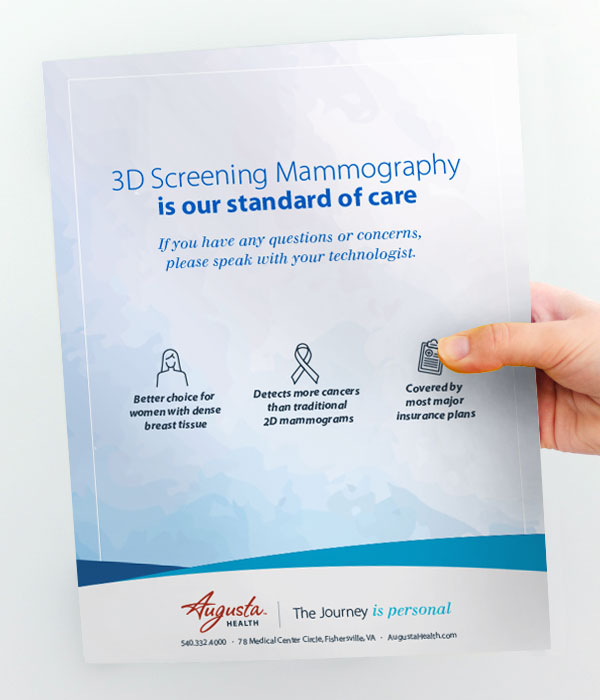 Mammography informational flyer